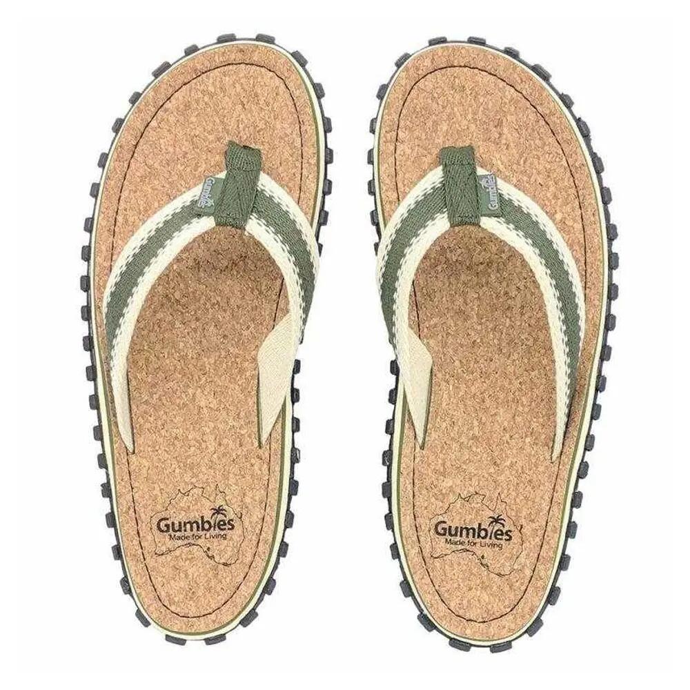Tongs Homme (Beige / Vert) 3/4