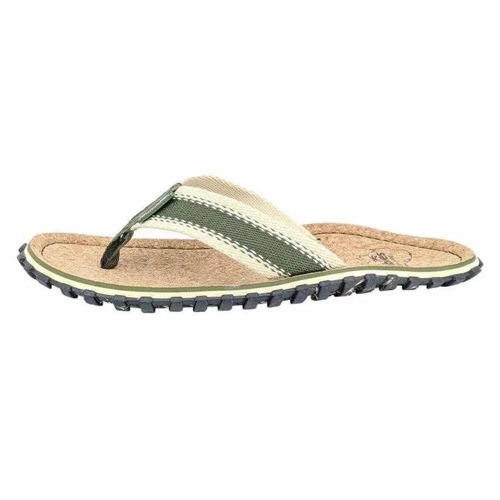 Tongs Homme (Beige / Vert) 2/4