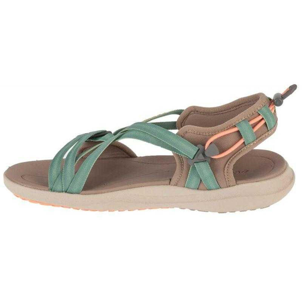 Womens/Ladies Toggle Sandals (Green) 2/4