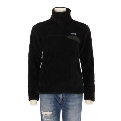 Tweedehands - dames snap-t zwarte fleece trui - als nieuw