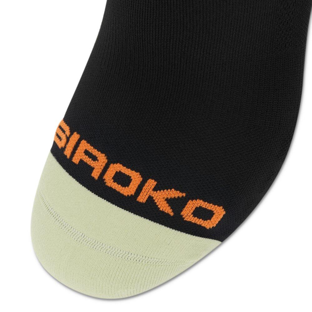 Herren und Damen Radsport Bikepacking-Crewsocken ST1 Black Schwarz 3/6
