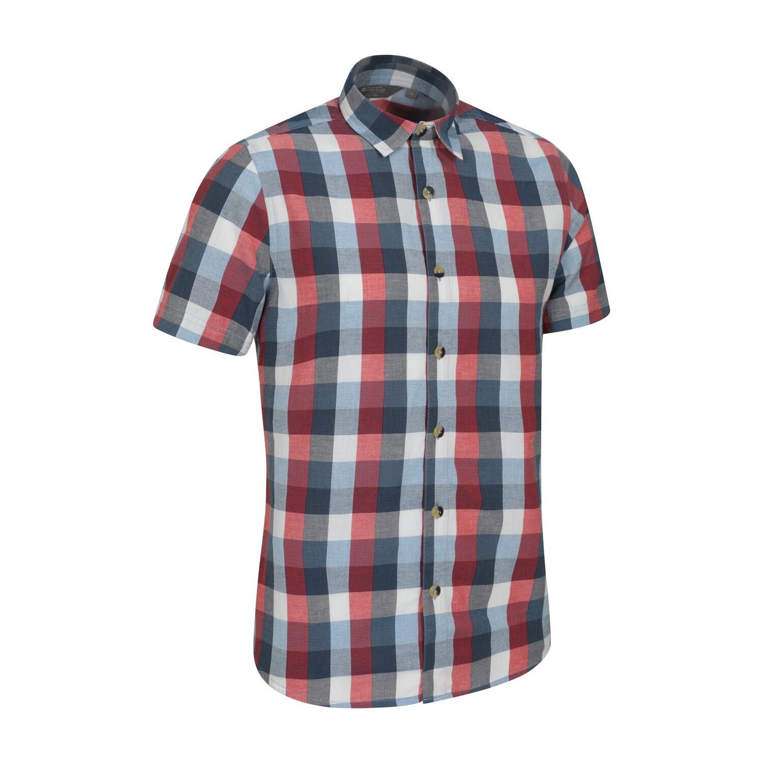 Camicia Uomo Mountain Warehouse Weekender Rosso 3/4