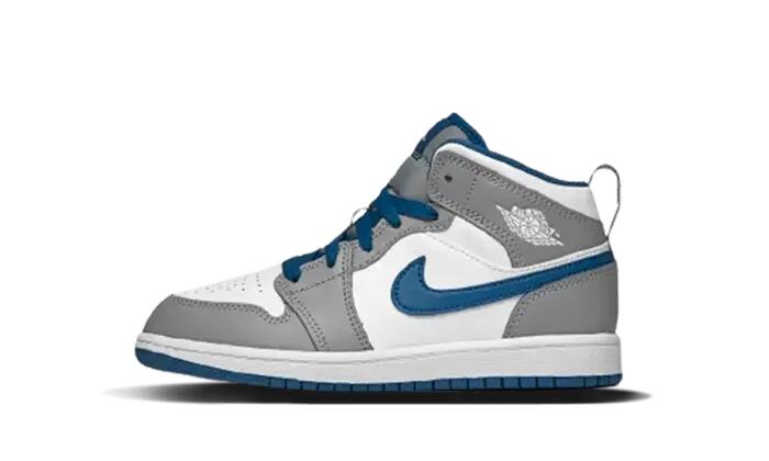 Air Jordan 1 Mid True Blue Enfant (PS) 1/2