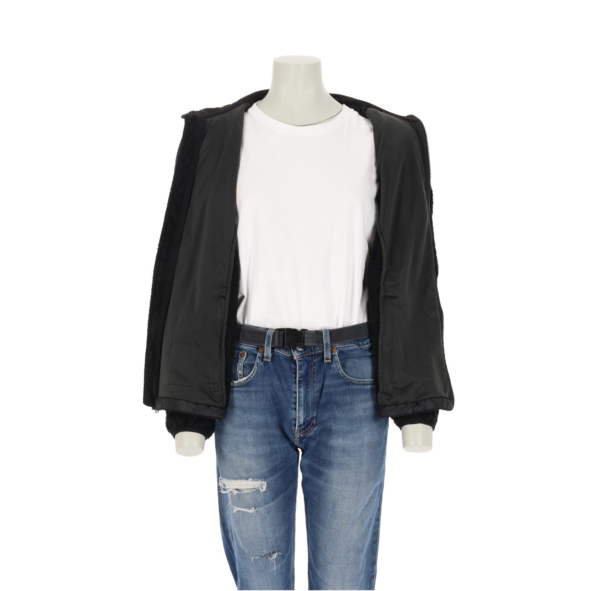 Segunda Vida - Casaco Feminina Osito TNF Preta de Fleece - Como novo 3/7