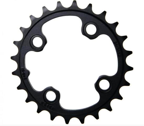 Corona SRAM GX 24 denti 4 bracci alluminio.