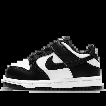 Kids - Sport walking - Leather low-top trainers - Dunk Low Retro - White/Black