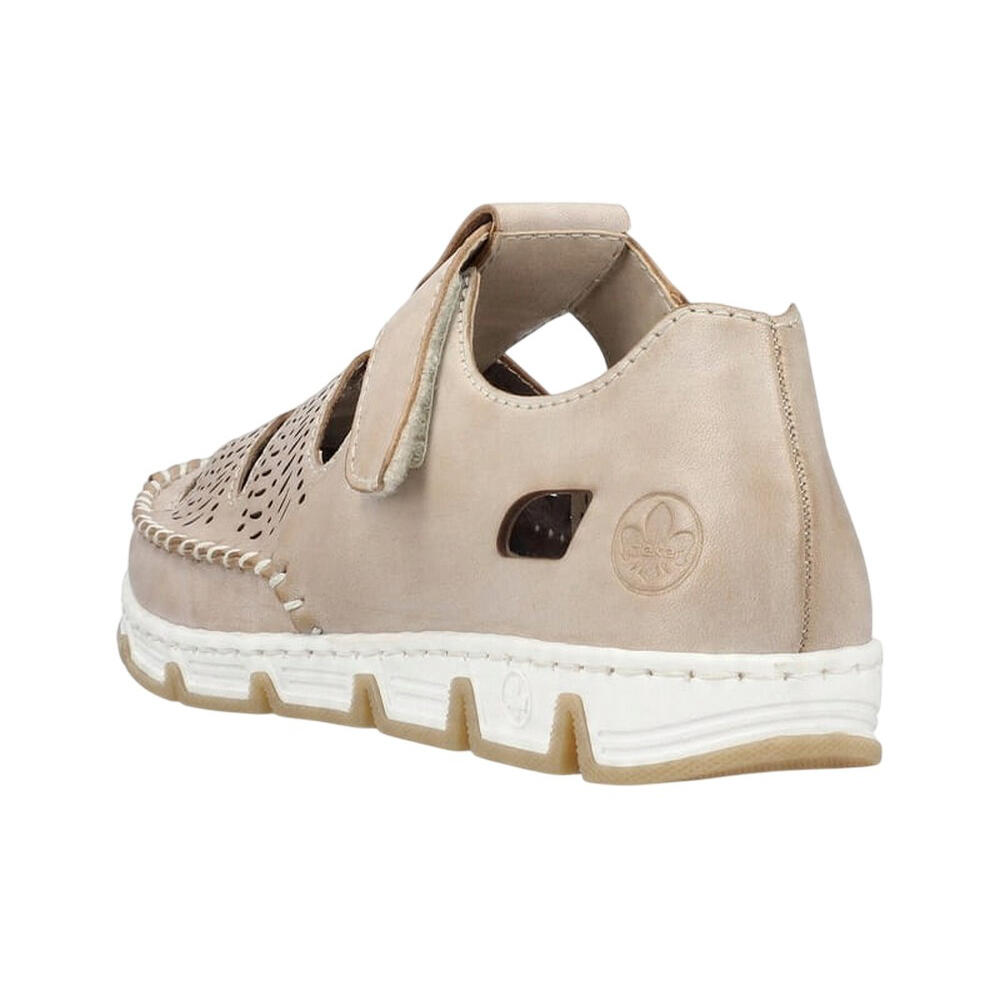 Zapato de Cuero Diseño Corte para Mujer Marrón 2/4