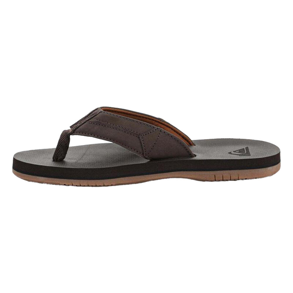 Sandali PelleUomo Quiksilver Marrone 3/5
