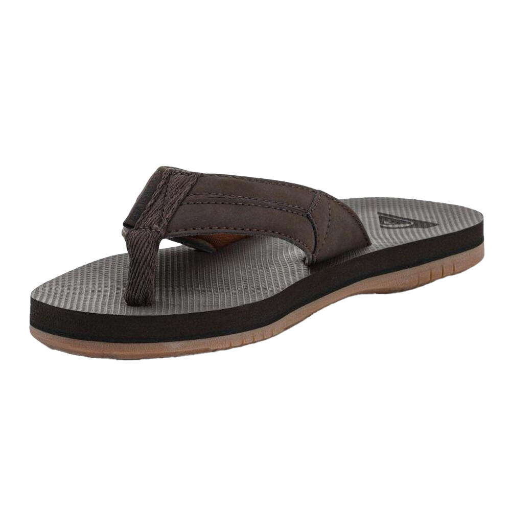 Sandali PelleUomo Quiksilver Marrone 4/5