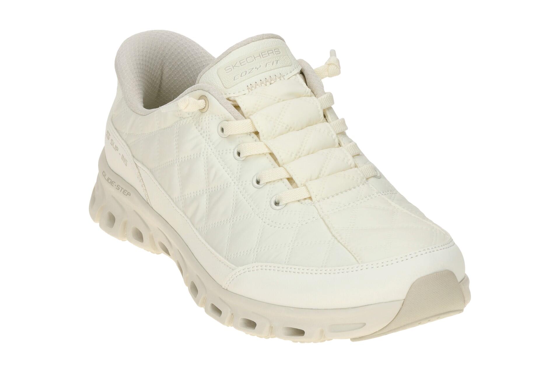Skechers Glide Step Schuhe beige offwhite Slip-Ins 104556 3/7
