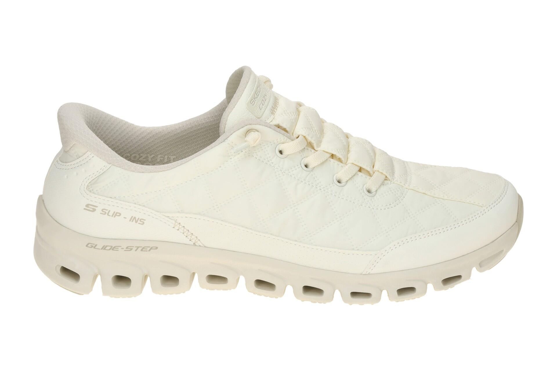Skechers Glide Step Schuhe beige offwhite Slip-Ins 104556 2/7
