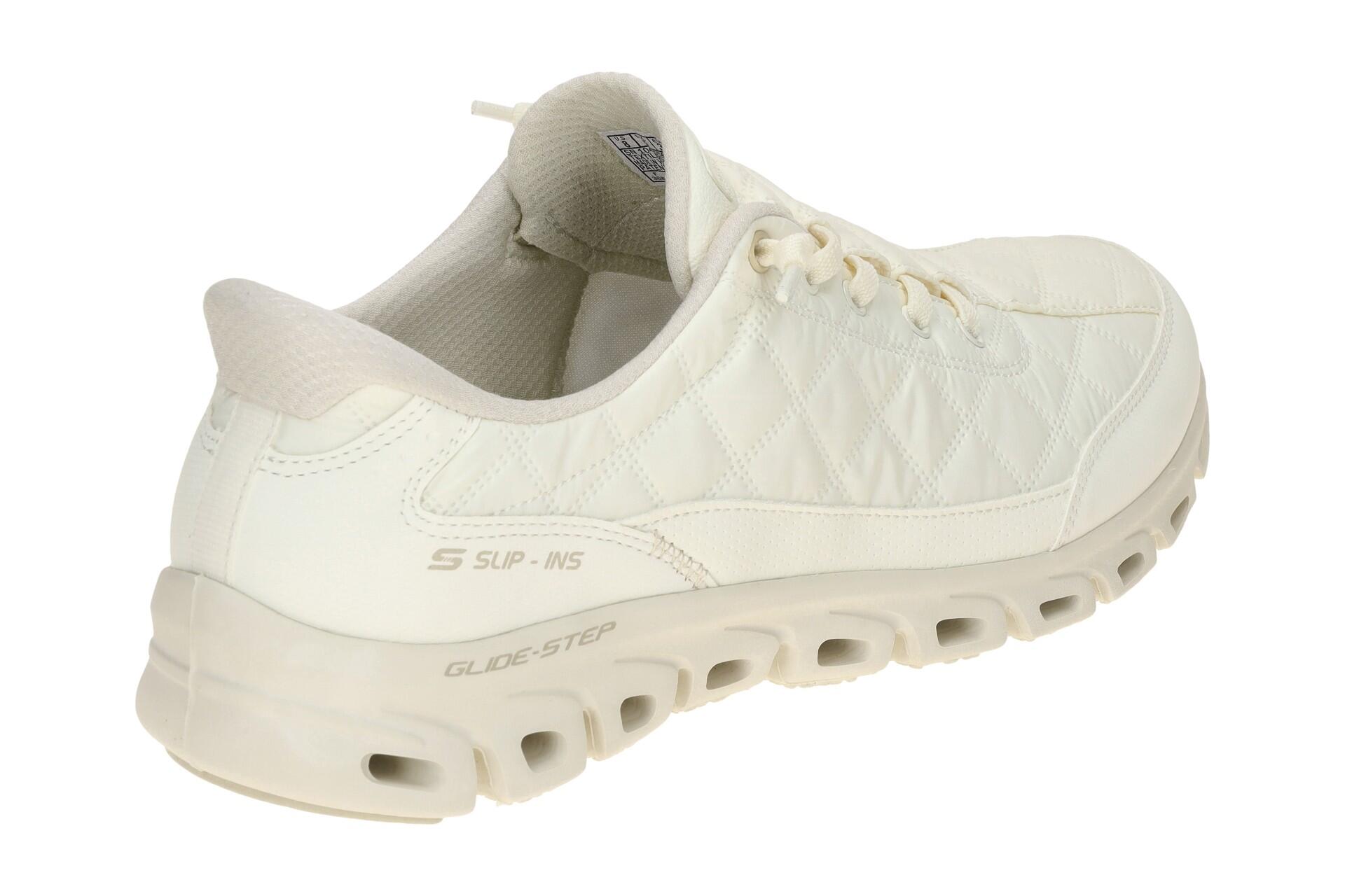 Skechers Glide Step Schuhe beige offwhite Slip-Ins 104556 4/7