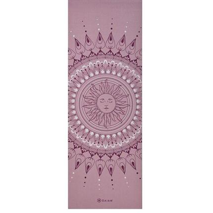 Here & Now" Yogamatte Damen und Herren Graurosa