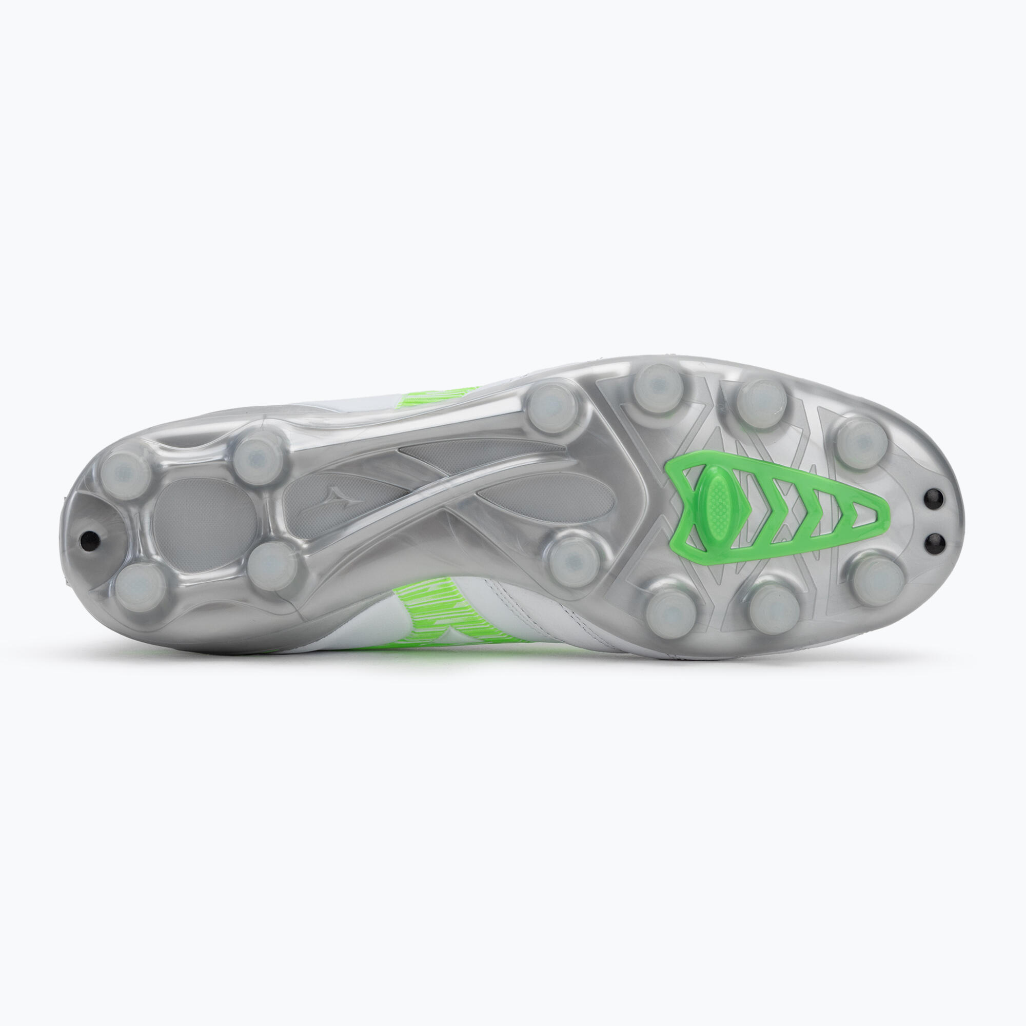 Buty piłkarskie Mizuno Morelia Neo IV Pro Md white/neon green/cool gray 3c 4/7