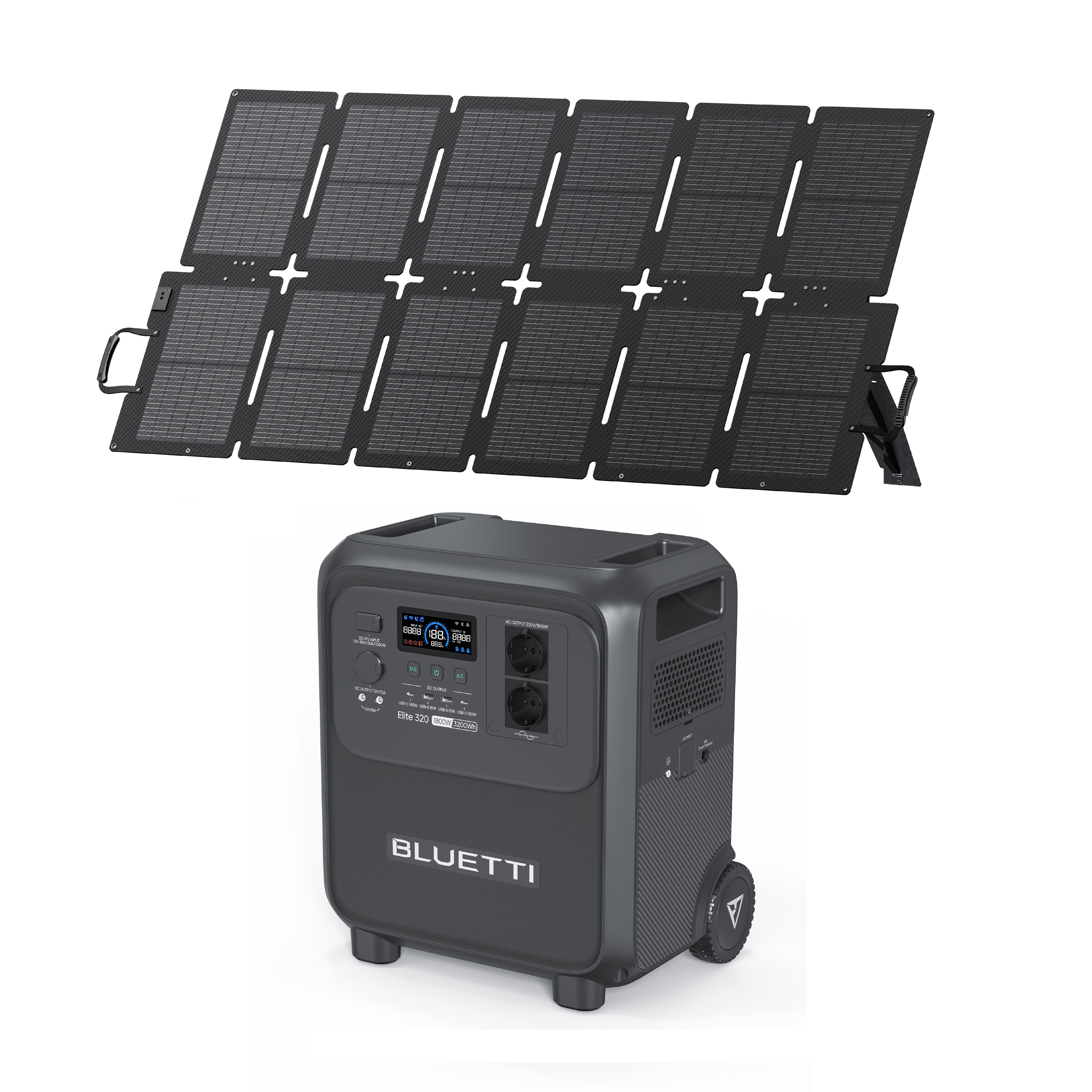 BLUETTI Nabíjecí stanice BLUETTI Elite 320 Kit se solárním panelem 220 W