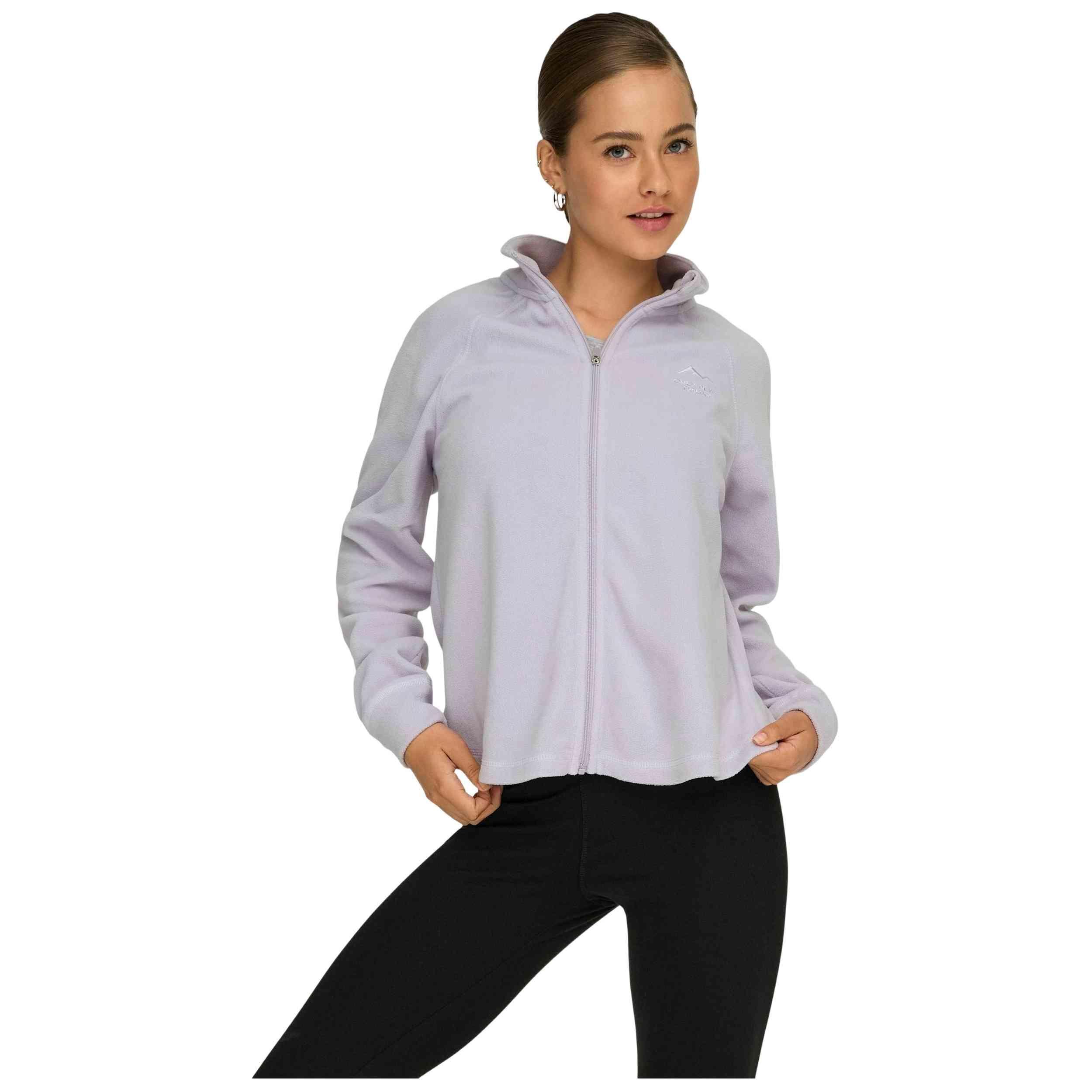 Only Polo Manga Comprida Modelo 077-52204923879763 Para Mulheres Púrpura da Decathlon