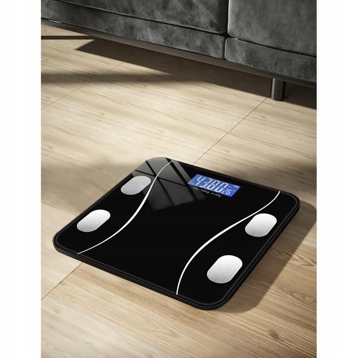 Cantar inteligent Bluetooth, analiza greutate, IMC, grasime, masa musculara, apa