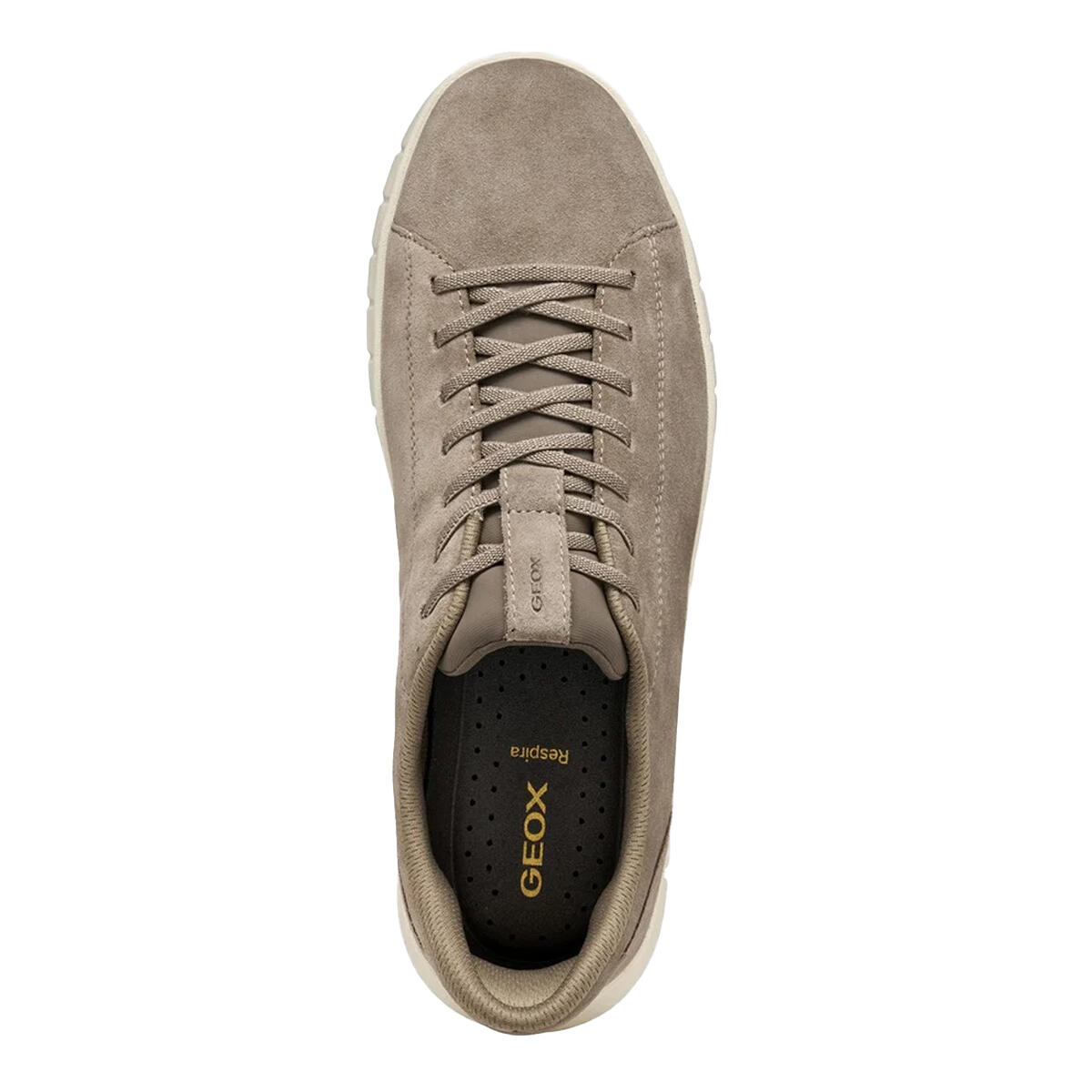 Mens Leather FlexStride Plus Trainers ( Grey) 4/4