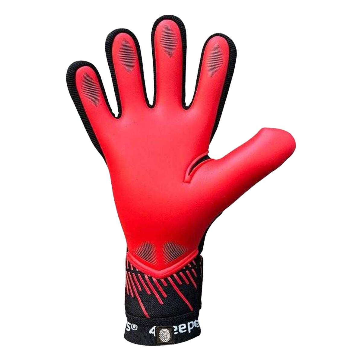Guantes de Portero para Adultos Unisex Negro, Rojo 2/3