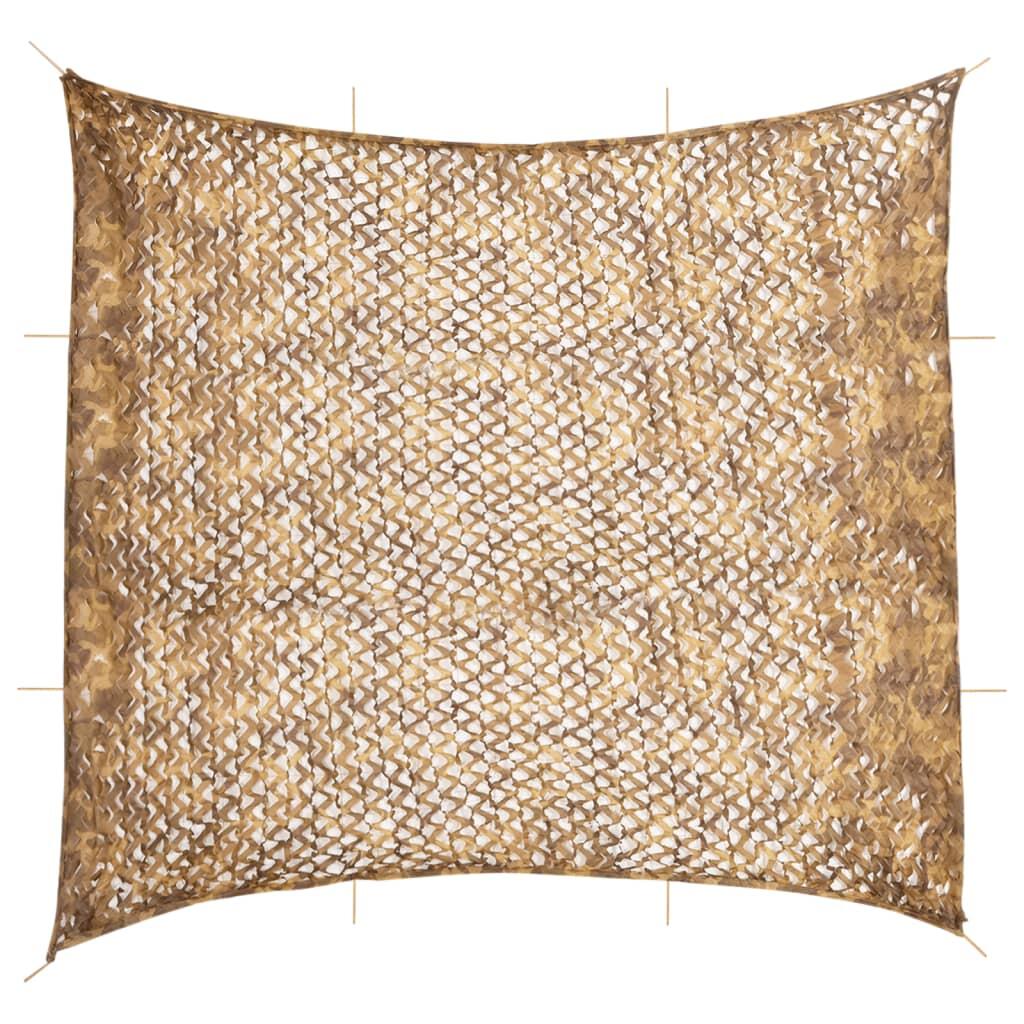 Filet de camouflage VidaXL 614x581 cm couleur sable 1/1