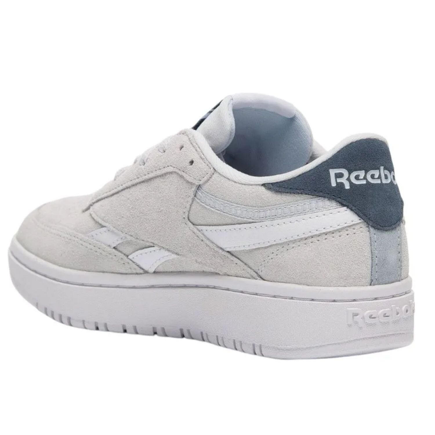Reebok Club C Double Revenge Dames sneakers, grijs, suède, plateau 5/6