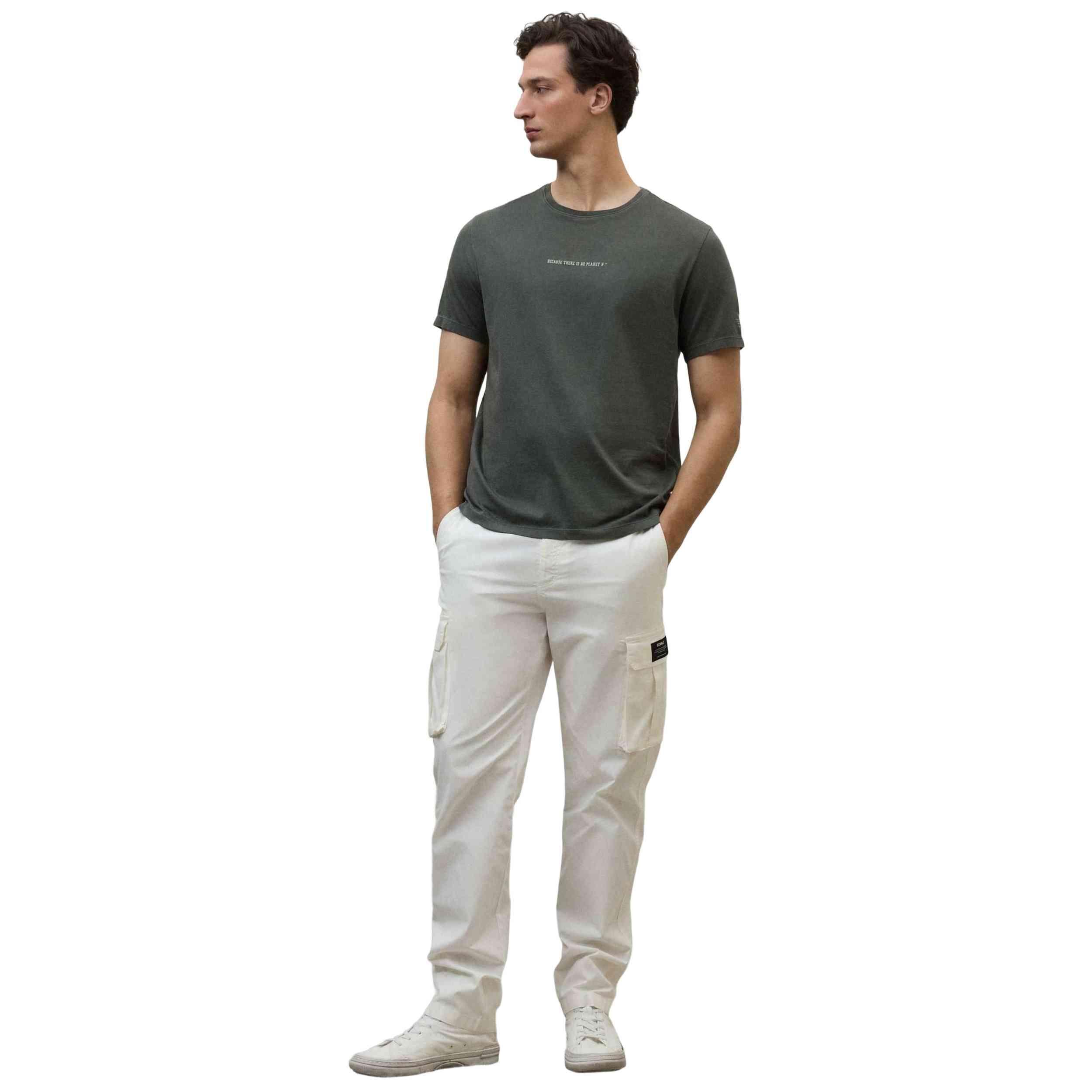 Maglia a maniche corte Ecoalf modello GATSALMER0831_424 per uomini 2/5