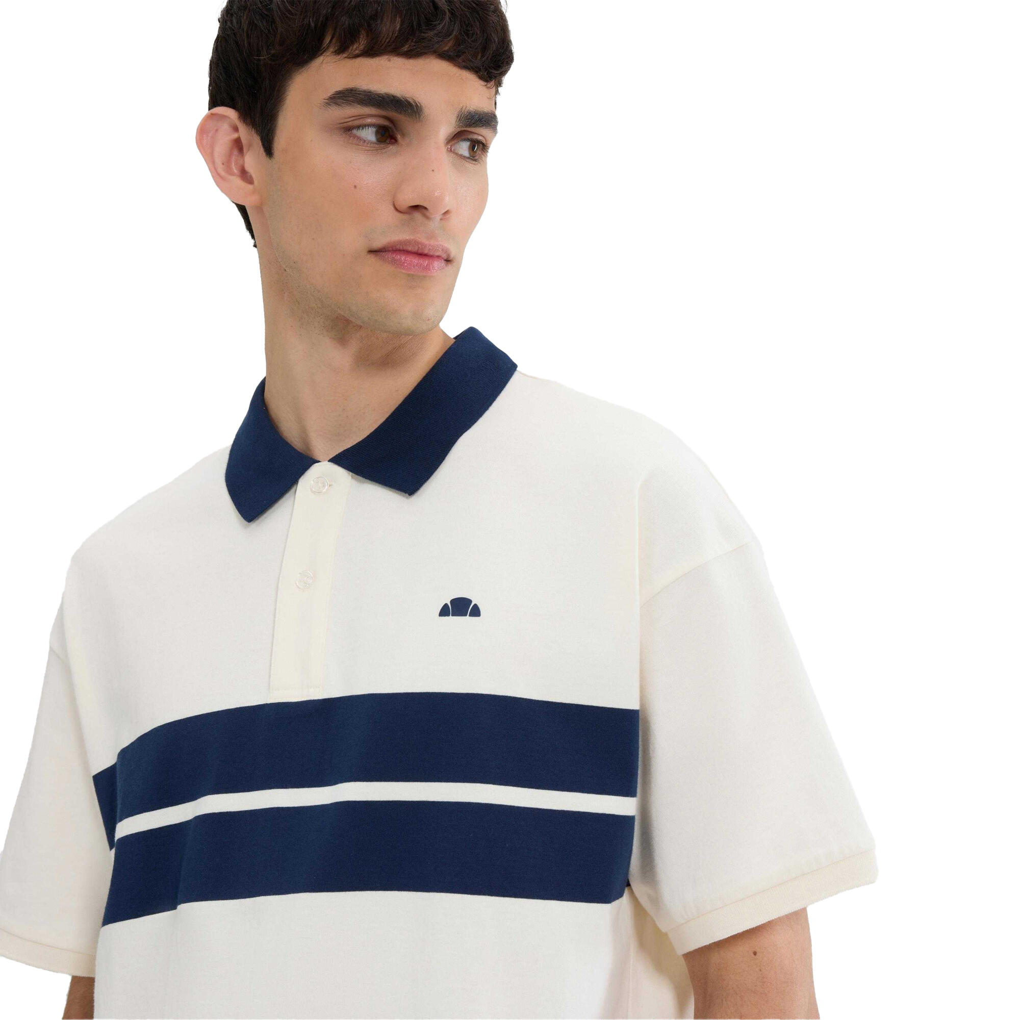 Mens Sbarri Polo Shirt (Off White) 3/4