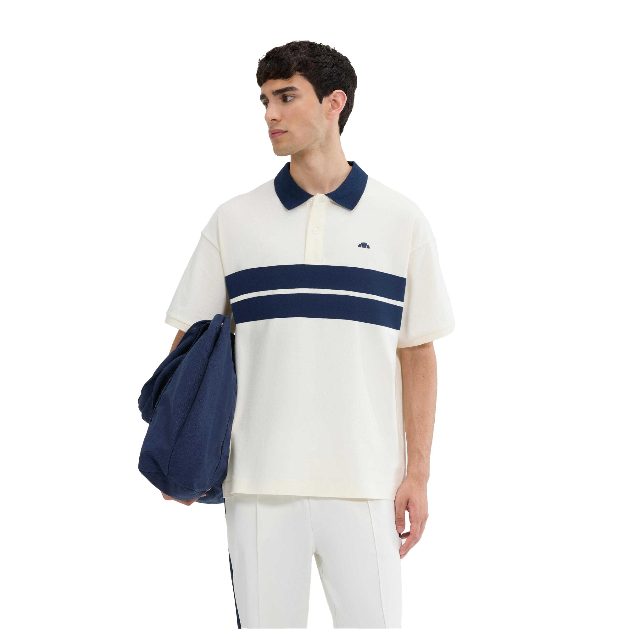Mens Sbarri Polo Shirt (Off White) 4/4