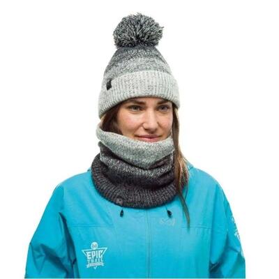 Gebreide uniseks masha fleece muts (grijs)