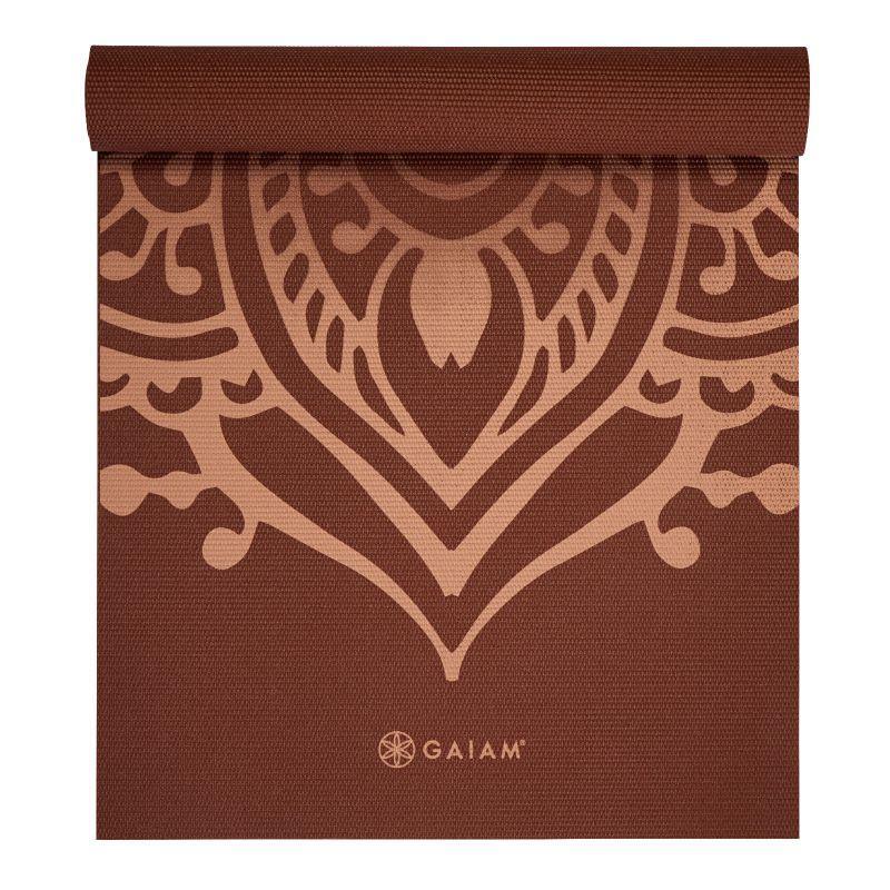 Tapis De Yoga Motif/style Cadran Solaire GO JOGI (Rouille) Taille unique 2/4