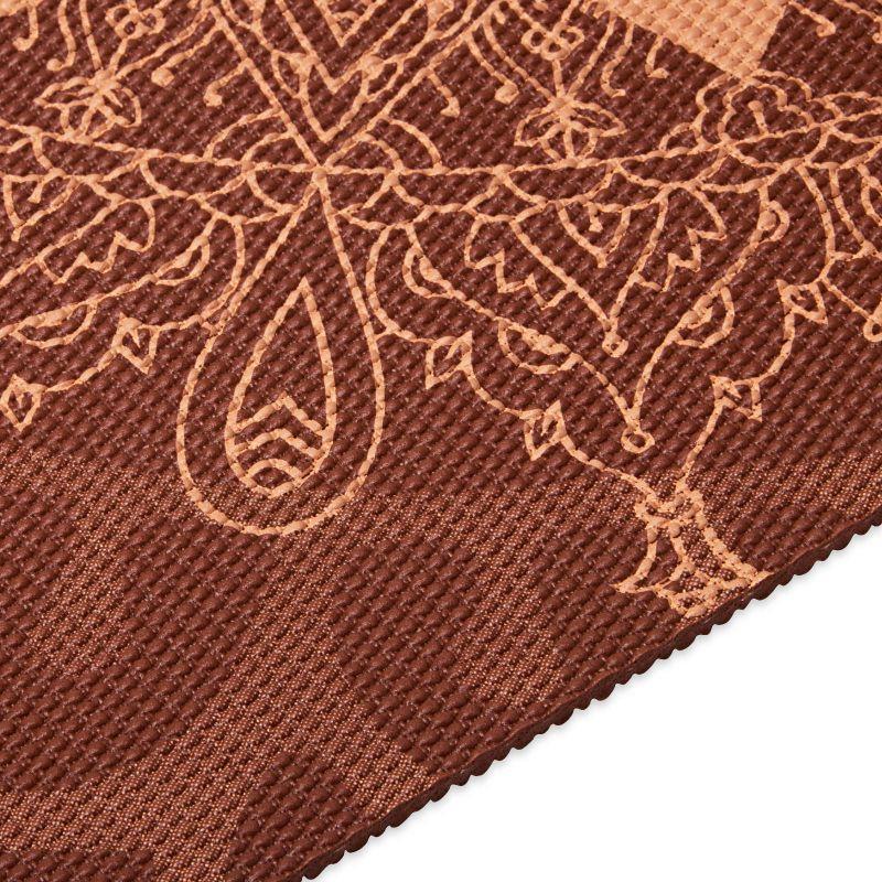 Tapis De Yoga Motif/style Cadran Solaire GO JOGI (Rouille) Taille unique 4/4