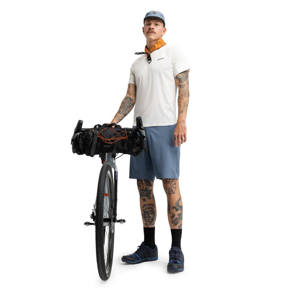 Pantaloncini da bikepacking da uomo Ciclismo Daytrip Indigo Blu 3/7