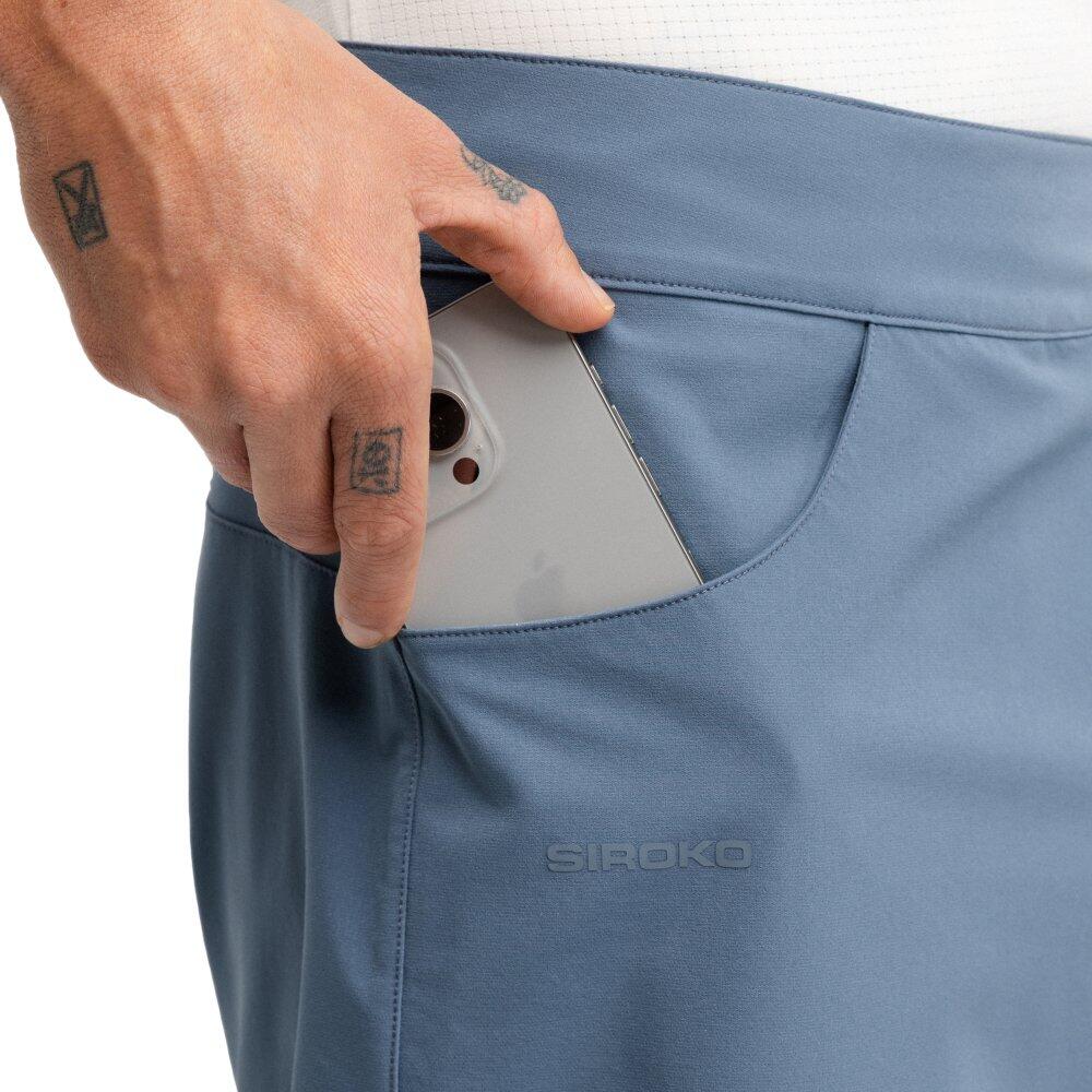 Pantaloncini da bikepacking da uomo Ciclismo Daytrip Indigo Blu 5/7