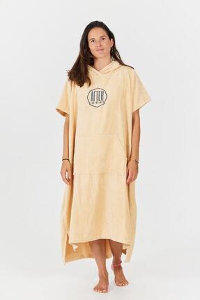 Surf Poncho für Erwachsene - Logo - Blau