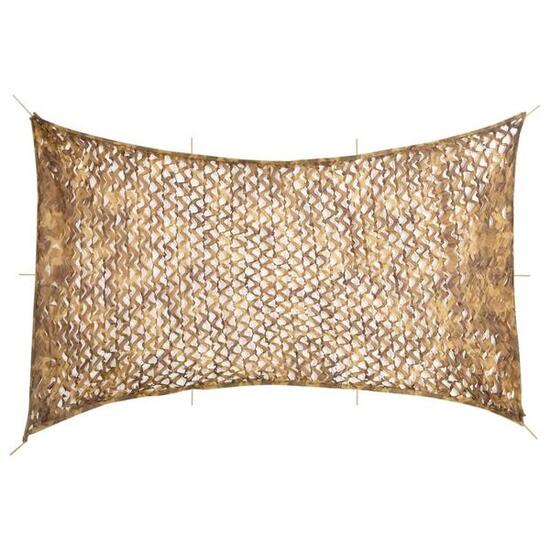 Filet de camouflage VidaXL avec sac 600x414 cm couleur sable