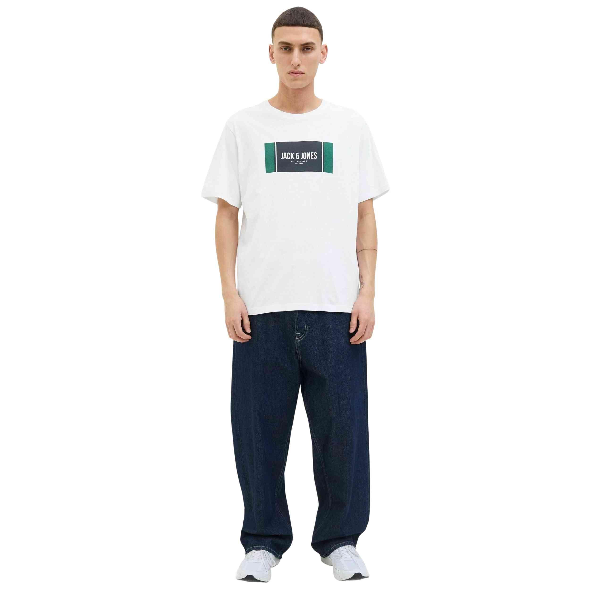 Maglia a maniche corte Jack&jones modello 12278508-WHITE per uomini 2/5