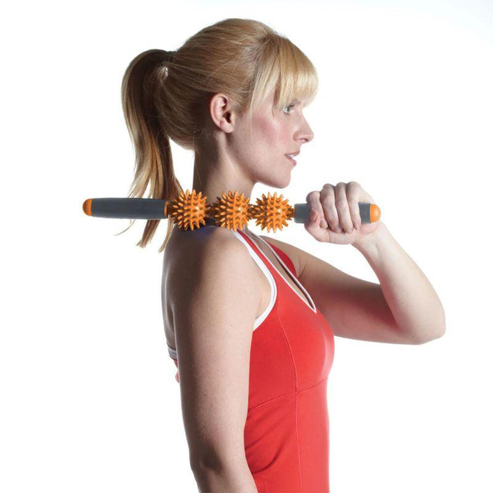 Doppia Palla Bastone Per Massaggi Gaiam Arancio Grigio Taglia Unica 2/5