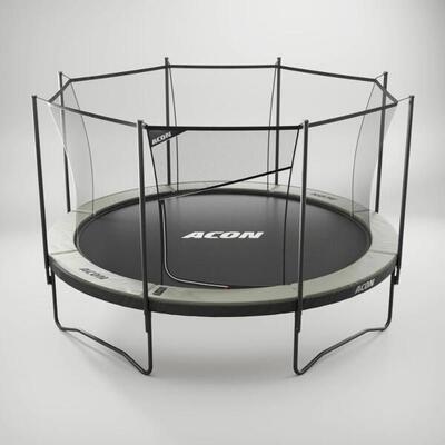 Acon air 4,3m ronde trampoline met veiligheidsnet en ladder