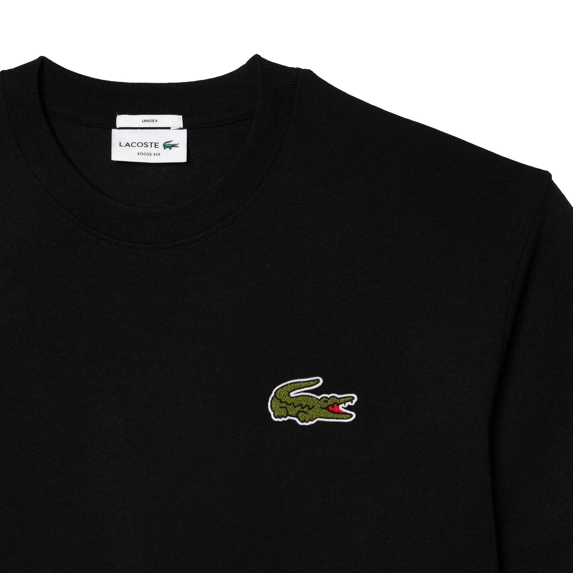 TShirt für , Dicke Baumwolle, Übergroß Herren Schwarz 3/4