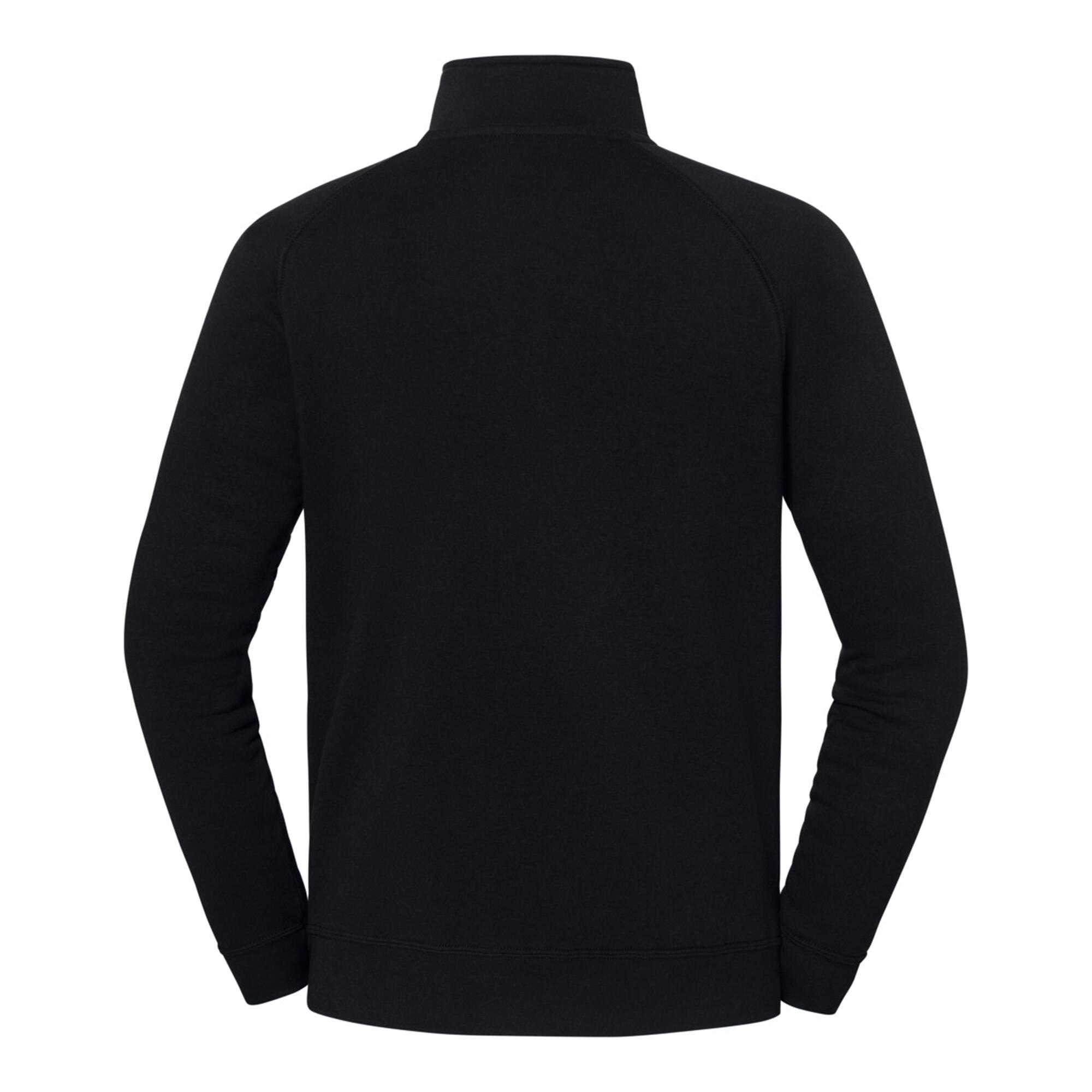 Mens Iconic Premium Quarter Zip Sweatshirt (Black) 2/3