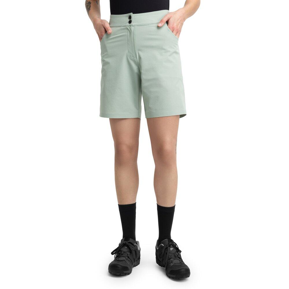 Women Cycling 's bikepacking shorts Turf Gray Green Green
