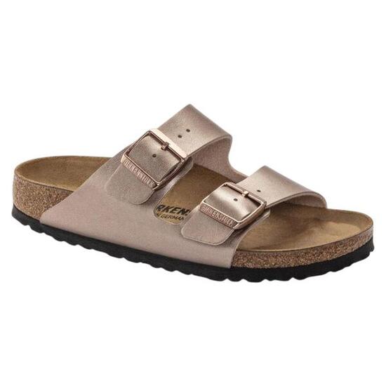 Sandali Dettaglio Metallico Pelle ScamosciataDonna Birkenstock Arizona Dorato