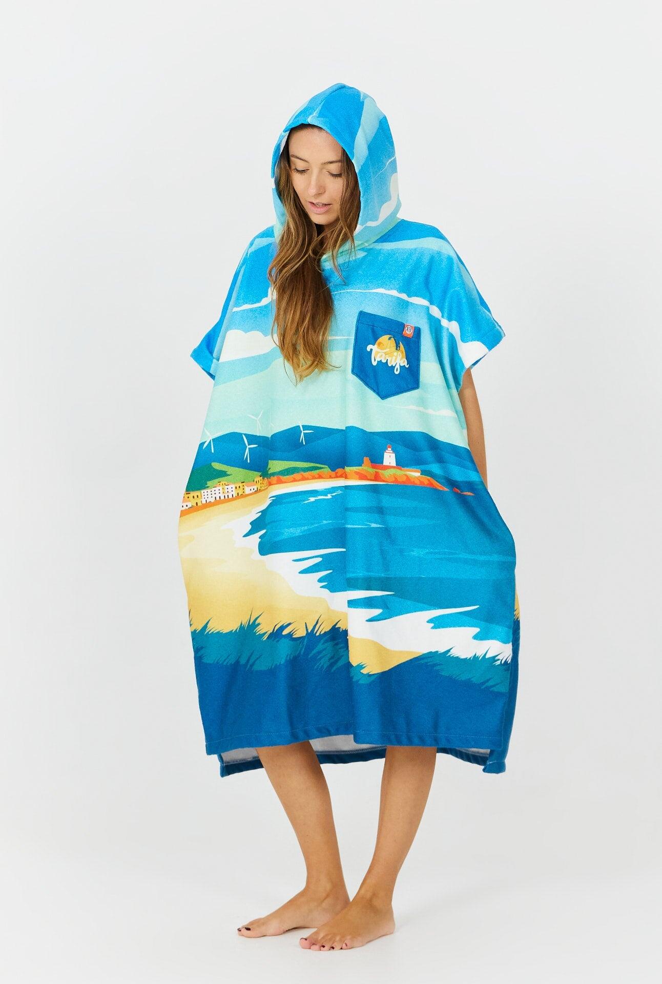 Surfponcho voor volwassenen - Bestemming - Tarifa 3/4