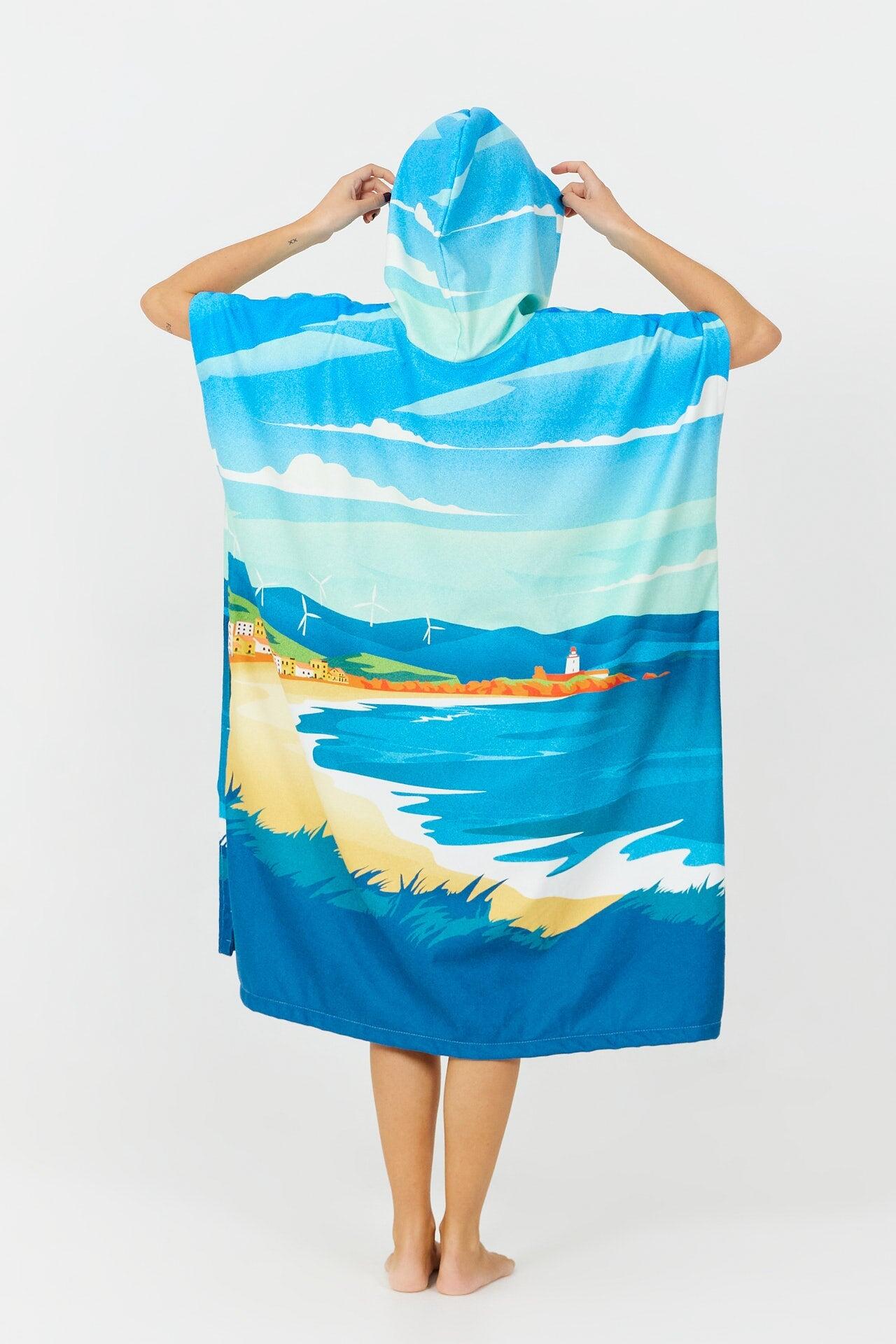 Surfponcho voor volwassenen - Bestemming - Tarifa 2/4