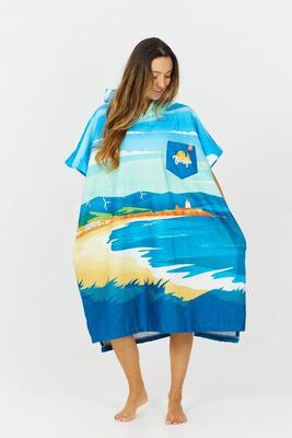 Surfponcho voor volwassenen - bestemming - tarifa