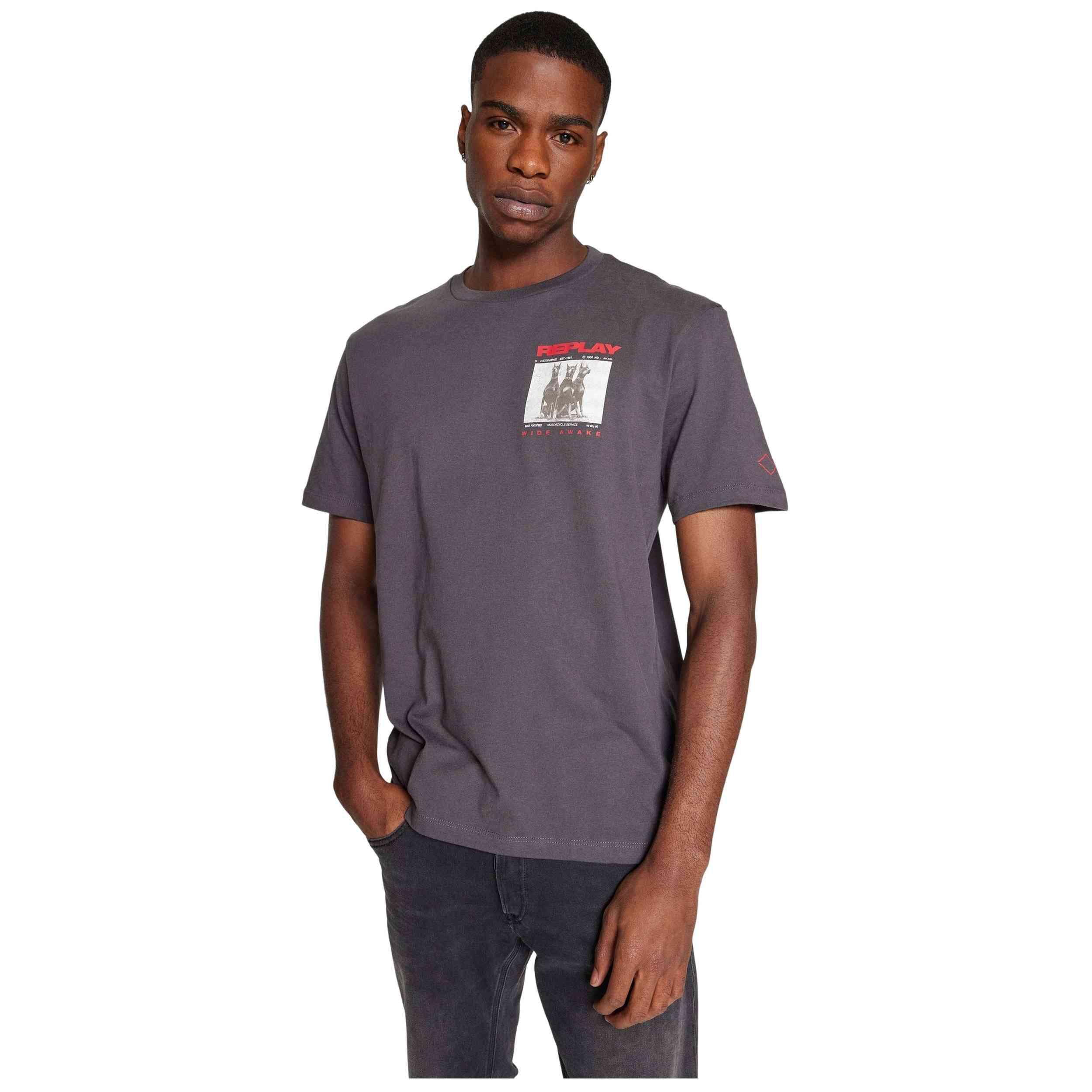 Maglia a maniche corte Replay modello M676600022662998 per uomini 4/5