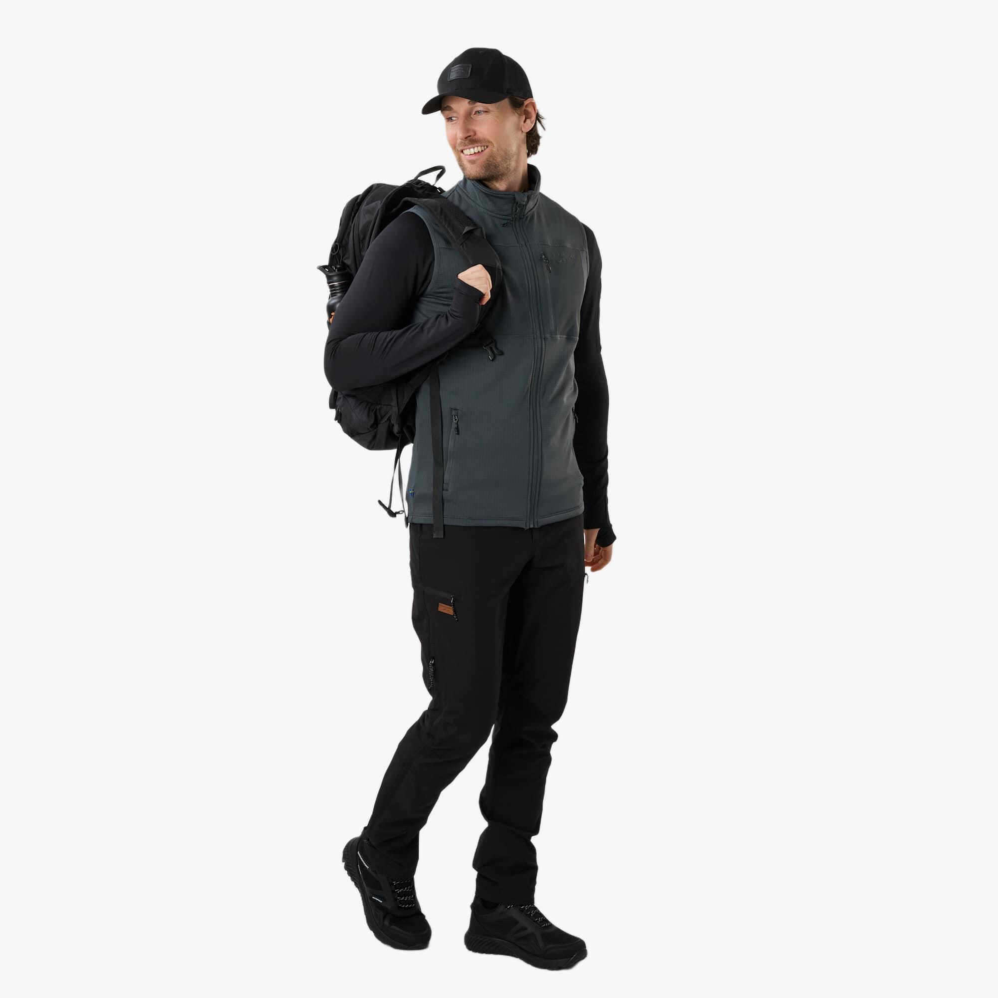Men hiking outdoor vest breathable Trondheim Midlayer Full Zip Vest 3/7