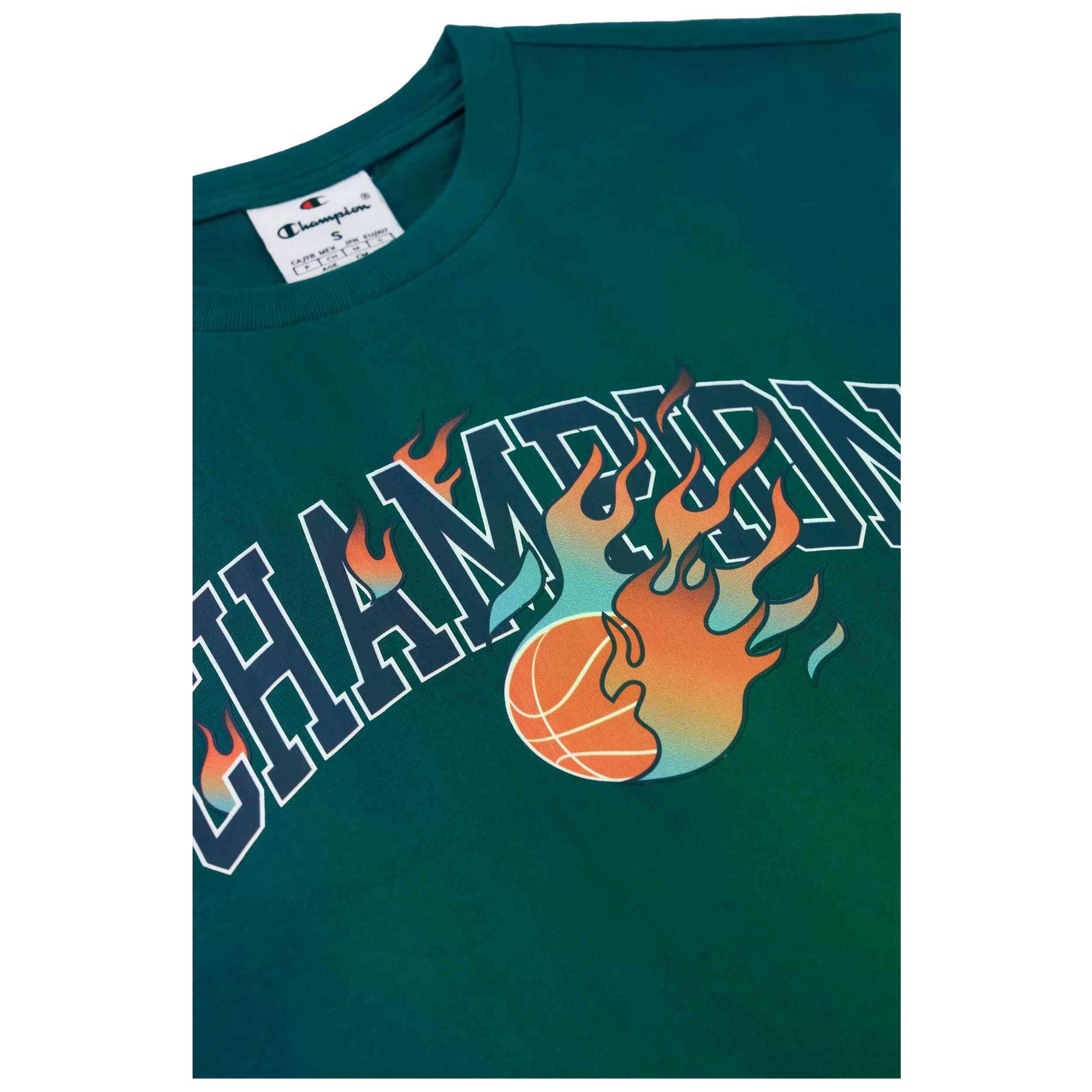 T-shirt Champion modèle 307110-GS579 pour enfants 3/3