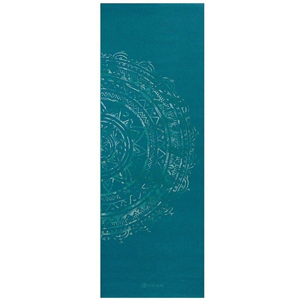 Tapis De Yoga Motif/style Mandala (Bleu Jade) Taille unique 2/4