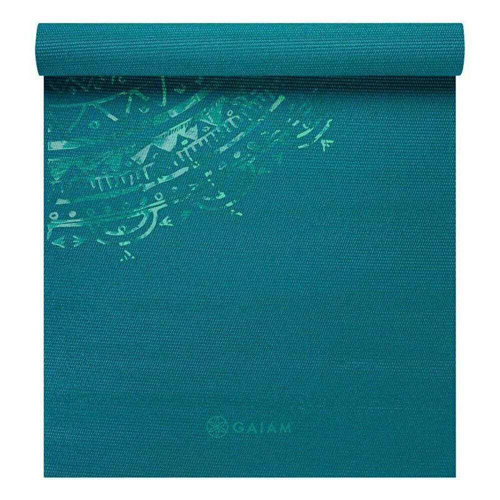 Tapis De Yoga Motif/style Mandala (Bleu Jade) Taille unique 4/4